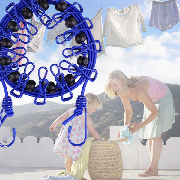 Stretchy Clothesline – painduv köis riiete kuivatamiseks slider