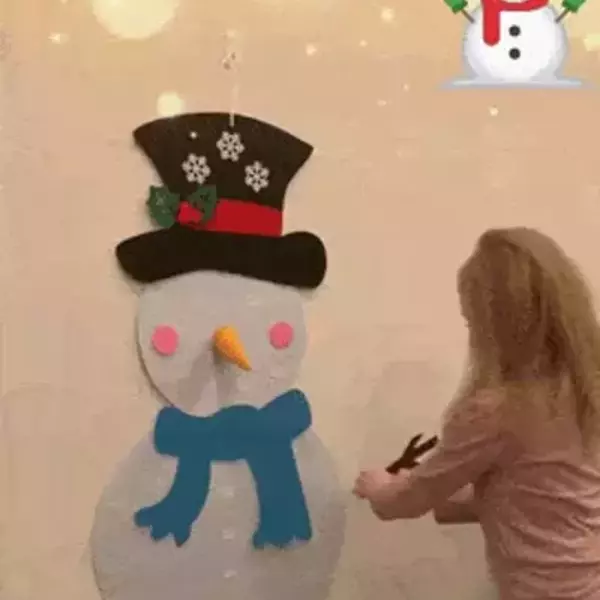 CHRISTMAS SNOWMAN – Vildist lumemees eemaldatavate kaunistustega 02