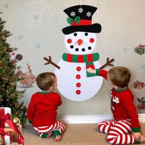 CHRISTMAS SNOWMAN – Vildist lumemees eemaldatavate kaunistustega 03