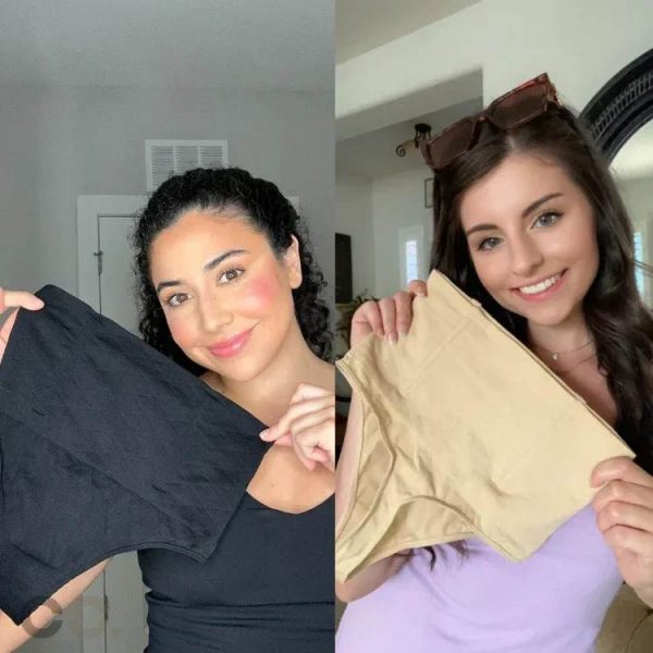 Kitsad stringid – LALOO TUMMY THONG (Beež + Must) slider