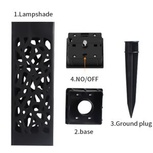 Dekoratiivne aia päikeselamp 1 + 1 GRATIS – LANTERNA 03